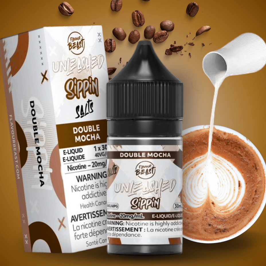 Flavor Beast Unleashed Sippin Salts-Double Mocha 30ml / 20mg Morden Vape SuperStore and Cannabis Manitoba Canada