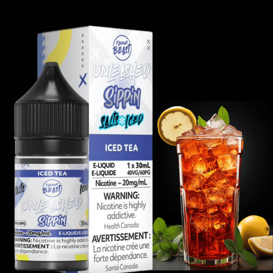 Flavor Beast Unleashed Sippin Salts-Iced Tea 30ml / 20mg Morden Vape SuperStore and Cannabis Manitoba Canada