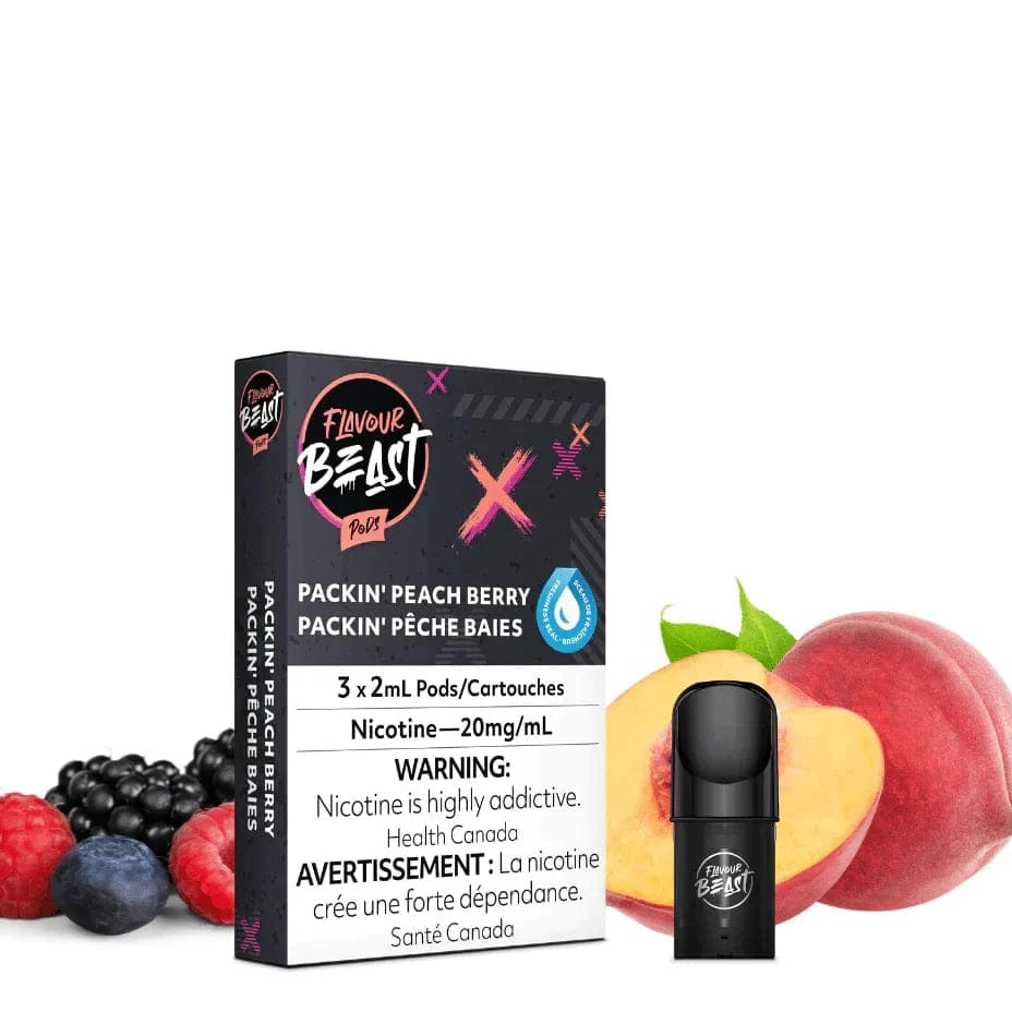 Flavour Beast Pods Packin' Peach Berry (STLTH Compatible) 20mg Morden Vape SuperStore and Cannabis Manitoba Canada