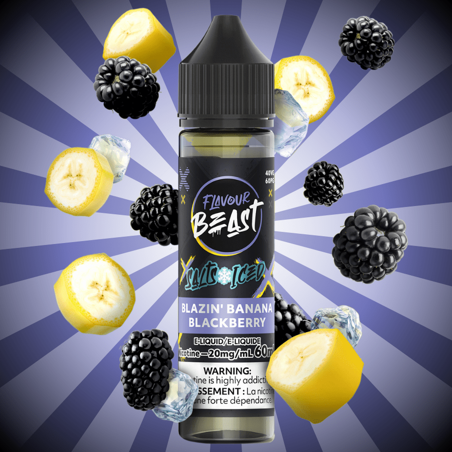 Flavour Beast Salt-Blazzin Banana Blackberry-60ml 60mL / 20mg Morden Vape SuperStore and Cannabis Manitoba Canada