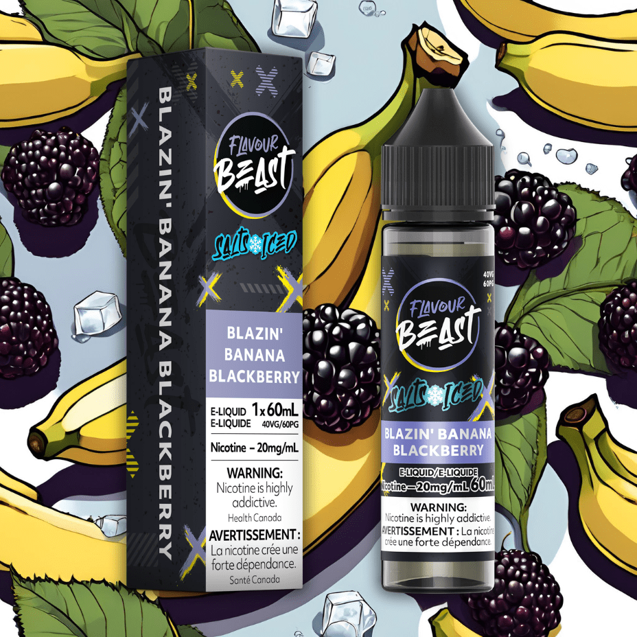 Flavour Beast Salt-Blazzin Banana Blackberry-60ml 60mL / 20mg Morden Vape SuperStore and Cannabis Manitoba Canada