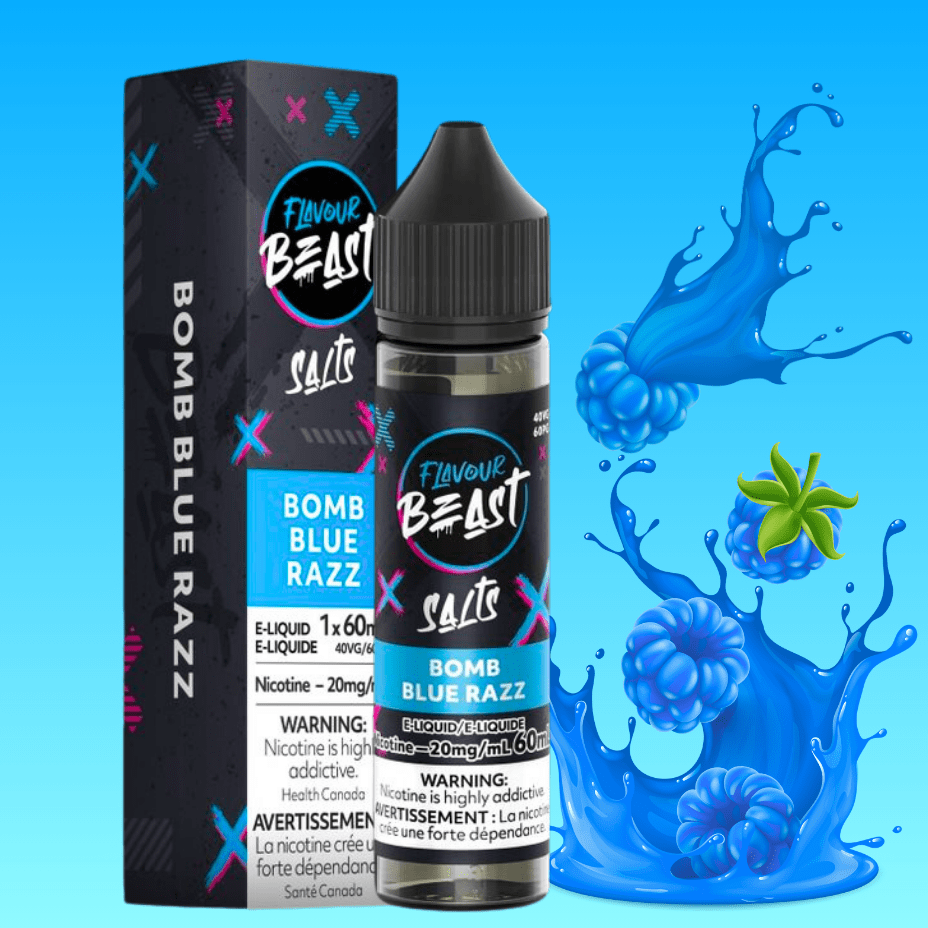 Flavour Beast Salt-Bomb Blue Razz-60ml 60ml / 20mg Morden Vape SuperStore and Cannabis Manitoba Canada