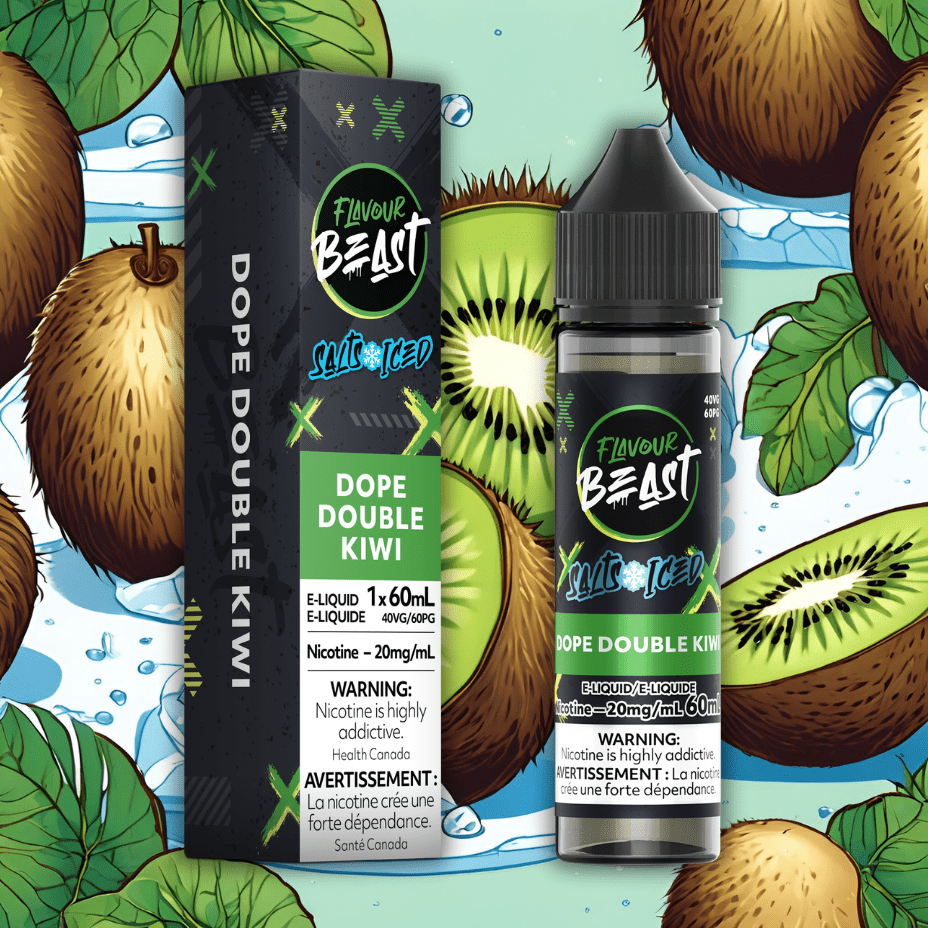 Flavour Beast Salt-Dope Double Kiwi-60ml 60mL / 20mg Morden Vape SuperStore and Cannabis Manitoba Canada