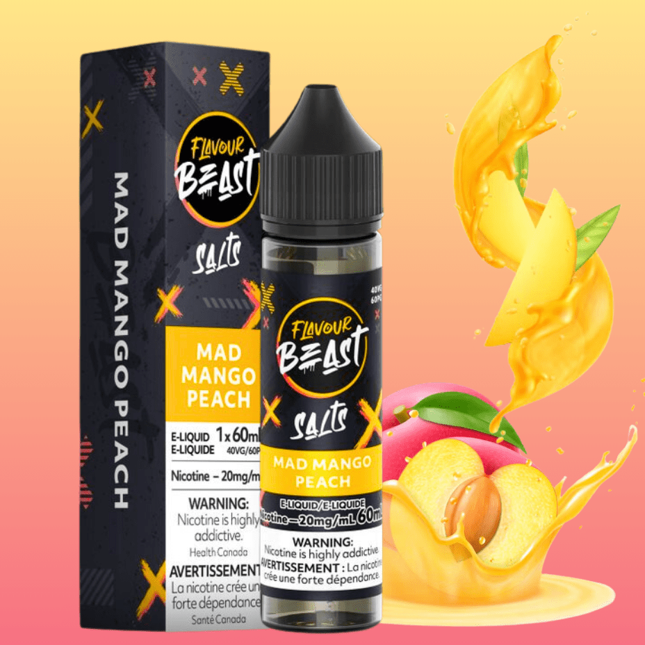 Flavour Beast Salt-Mad Mango Peach-60ml 60ml / 20mg Morden Vape SuperStore and Cannabis Manitoba Canada