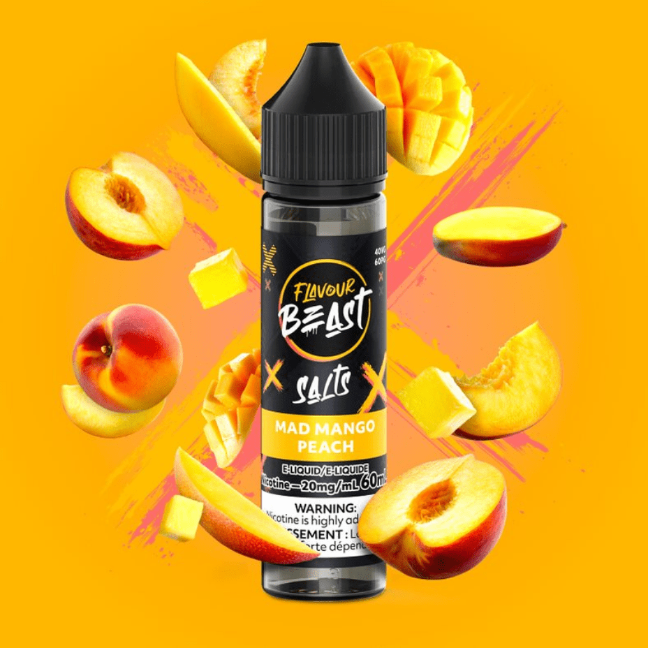 Flavour Beast Salt-Mad Mango Peach-60ml 60ml / 20mg Morden Vape SuperStore and Cannabis Manitoba Canada