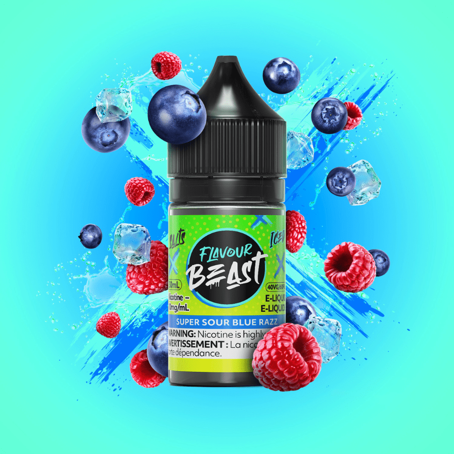 Flavour Beast Salt-Super Sour Blue Razz 30ml / 20mg Morden Vape SuperStore and Cannabis Manitoba Canada