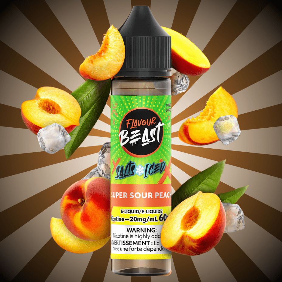 Flavour Beast Salt-Super Sour Peach-60ml 60mL / 20mg Morden Vape SuperStore and Cannabis Manitoba Canada