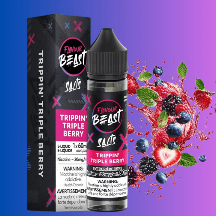 Flavour Beast Salt-Trippin' Triple Berry-60ml 60ml / 20mg Morden Vape SuperStore and Cannabis Manitoba Canada