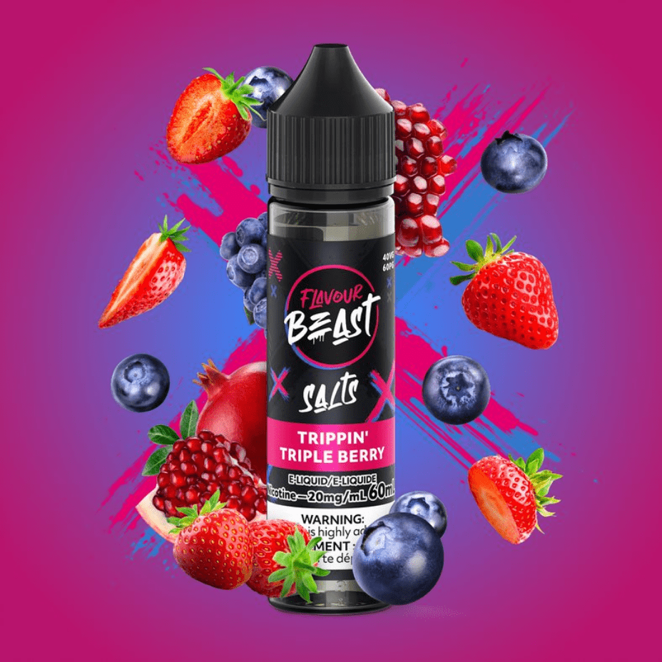 Flavour Beast Salt-Trippin' Triple Berry-60ml 60ml / 20mg Morden Vape SuperStore and Cannabis Manitoba Canada