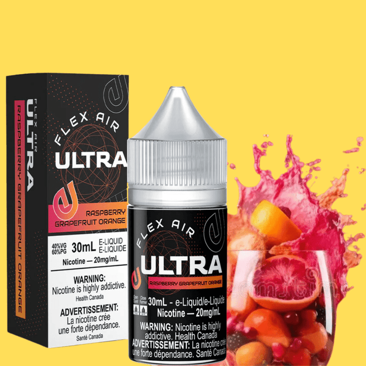 Flex Air Ultra Salt-Raspberry Grapefruit Orange Morden Vape SuperStore and Cannabis Manitoba Canada