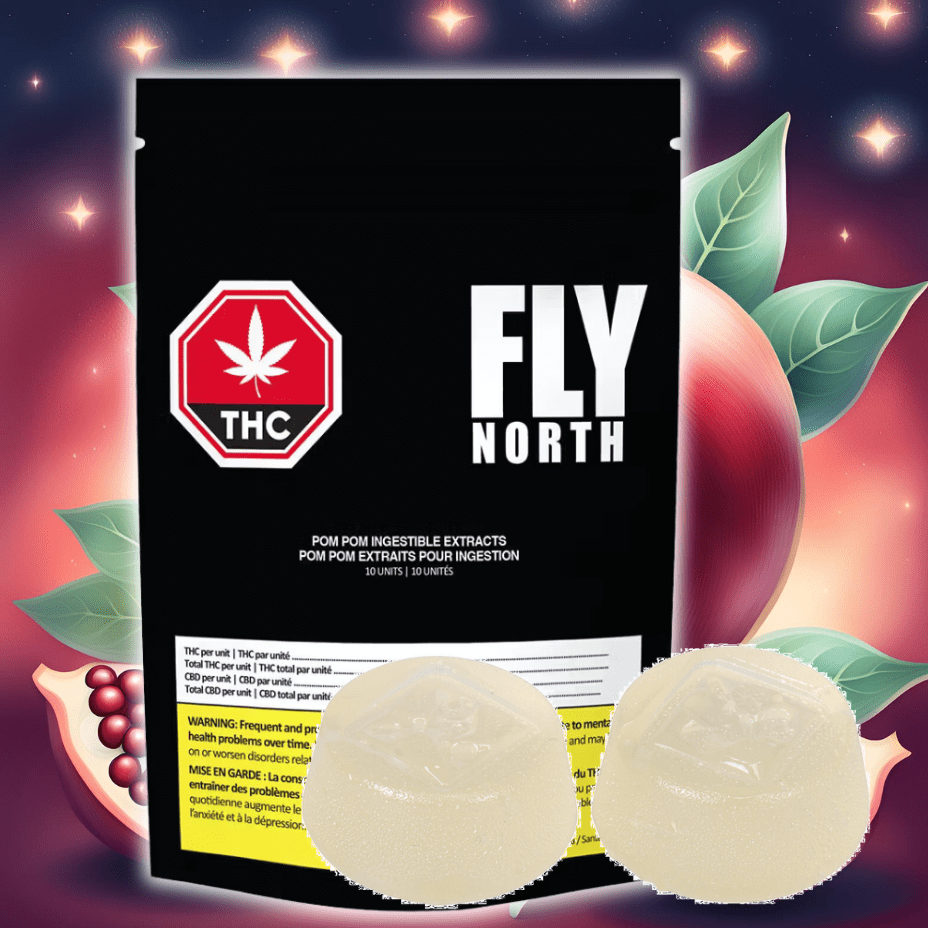 Fly North Pom Pom Ingestible Extracts 10x10mg 10x10mg Morden Vape SuperStore and Cannabis Manitoba Canada