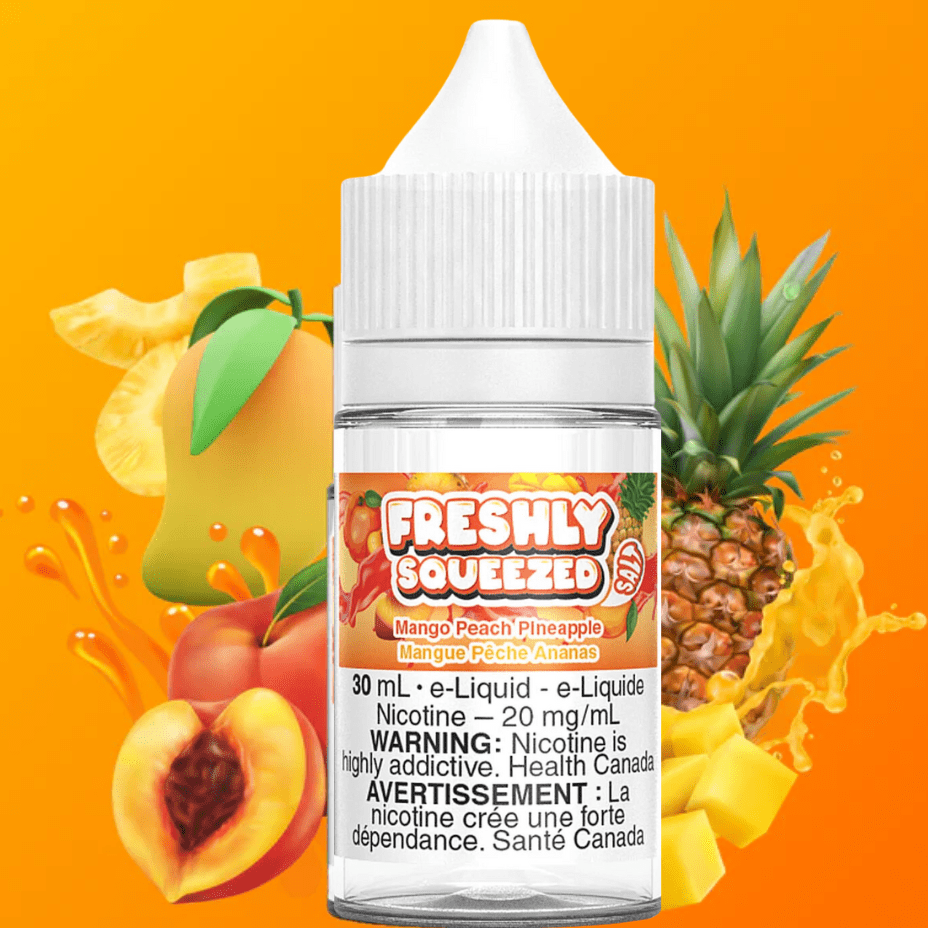 Freshly Squeezed Salt - Mango Peach Pineapple 30ml 30ml / 12mg Morden Vape SuperStore and Cannabis Manitoba Canada