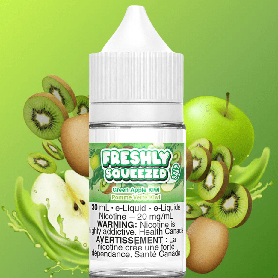 Freshly Squeezed Salt - Green Apple Kiwi 30ml 30ml / 12mg Morden Vape SuperStore and Cannabis Manitoba Canada