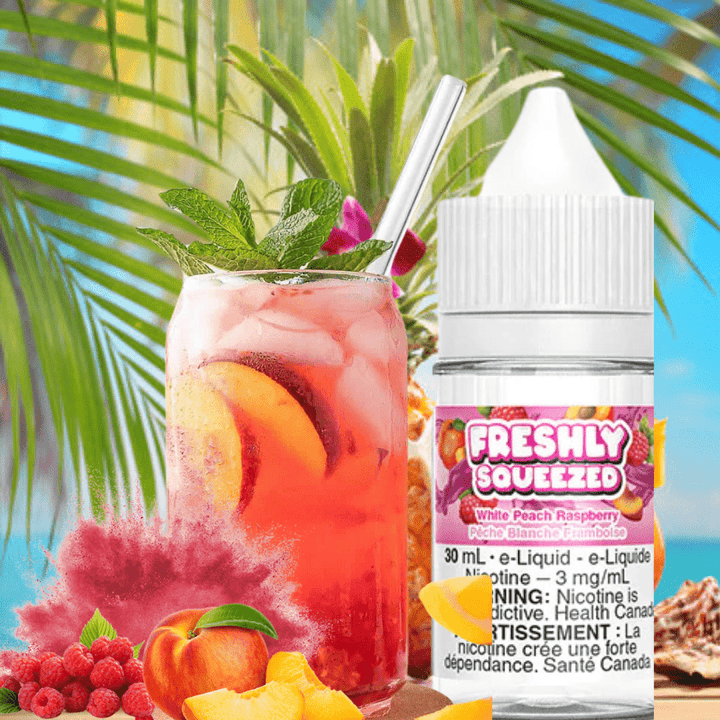 Freshly Squeezed Salt - White Peach Raspberry 30ml Morden Vape SuperStore and Cannabis Manitoba Canada