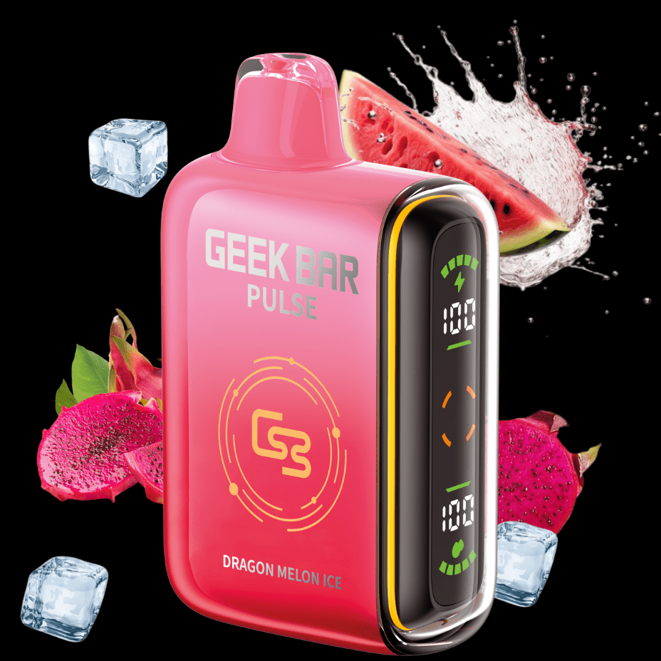 Geek Bar Pulse 9000 Disposable Vape - Dragon Melon Ice 9000 Puffs / 20mg Morden Vape SuperStore and Cannabis Manitoba Canada