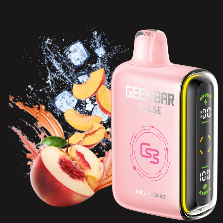 Geek Bar Pulse 9000 Disposable Vape-Juicy Peach Ice 20mg / 9000 Puffs Morden Vape SuperStore and Cannabis Manitoba Canada