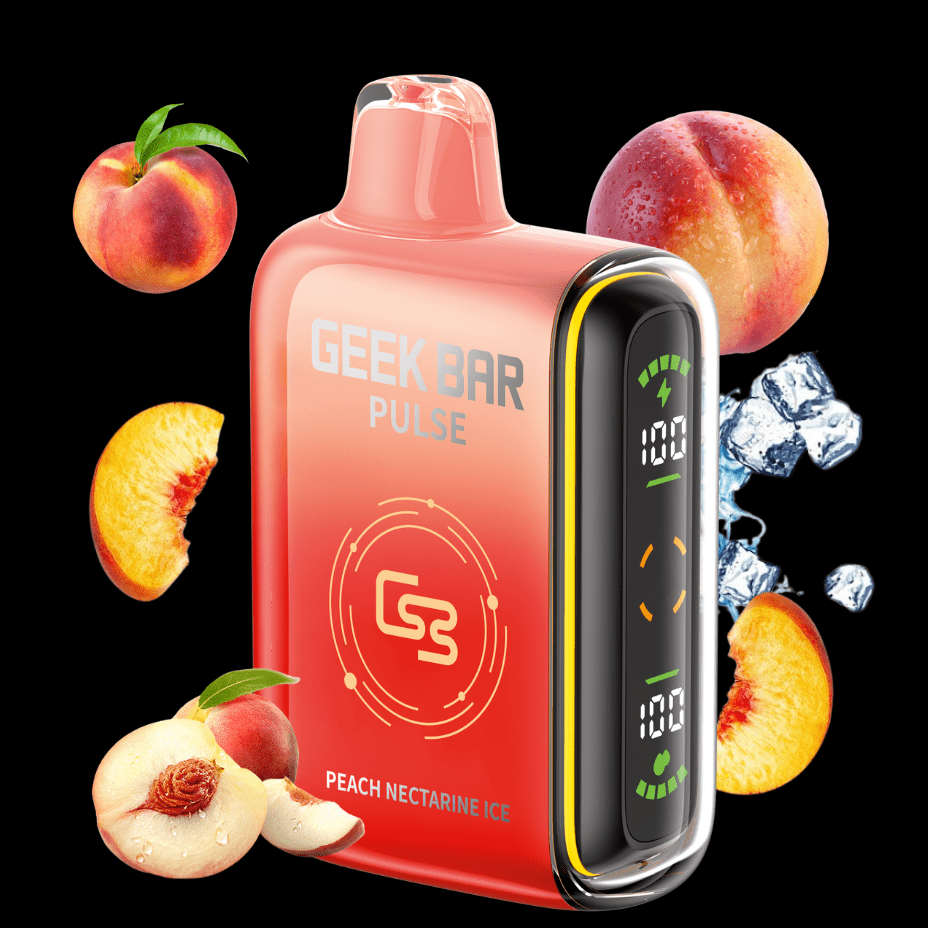 Geek Bar Pulse 9000 Disposable Vape - Peach Nectarine Ice 9000 Puffs / 20mg Morden Vape SuperStore and Cannabis Manitoba Canada