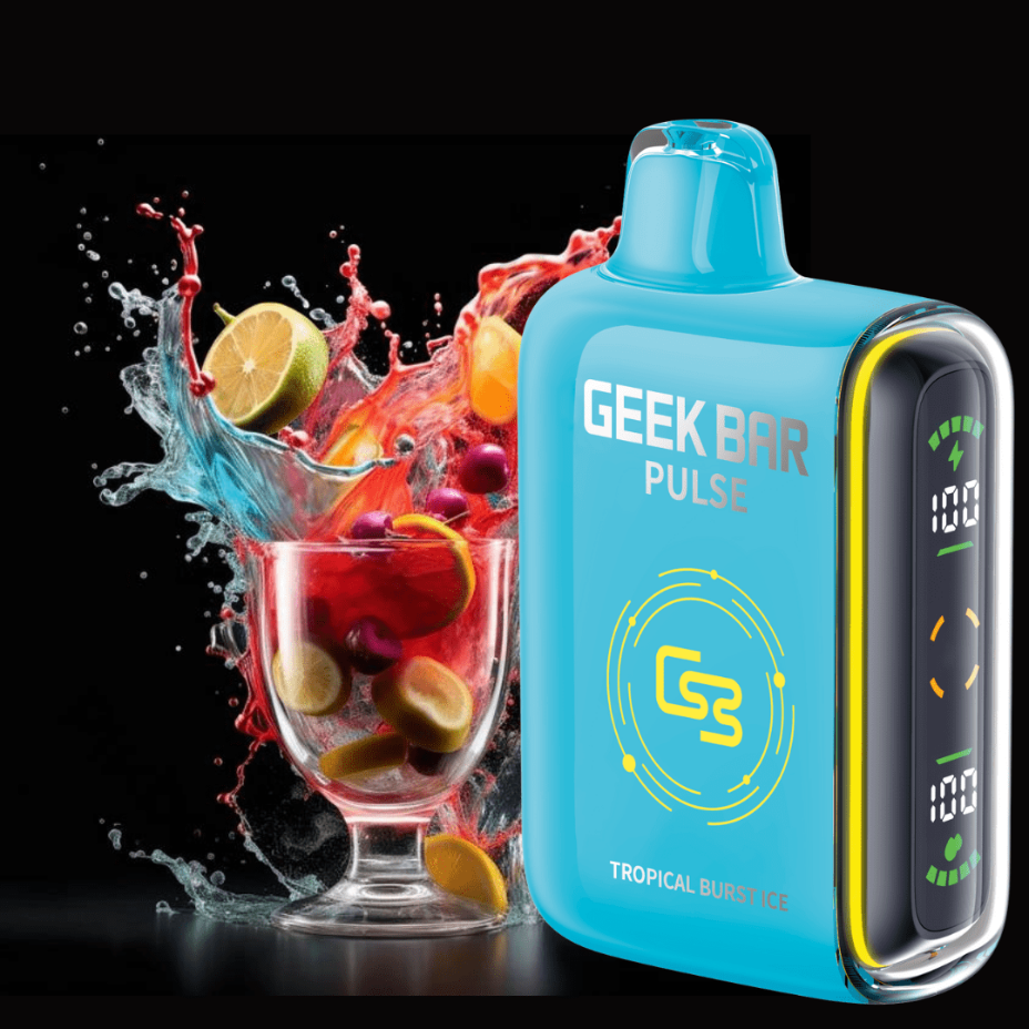 Geek Bar Pulse 9000 Disposable Vape-Tropical Burst Ice 20mg / 9000 Puffs Morden Vape SuperStore and Cannabis Manitoba Canada