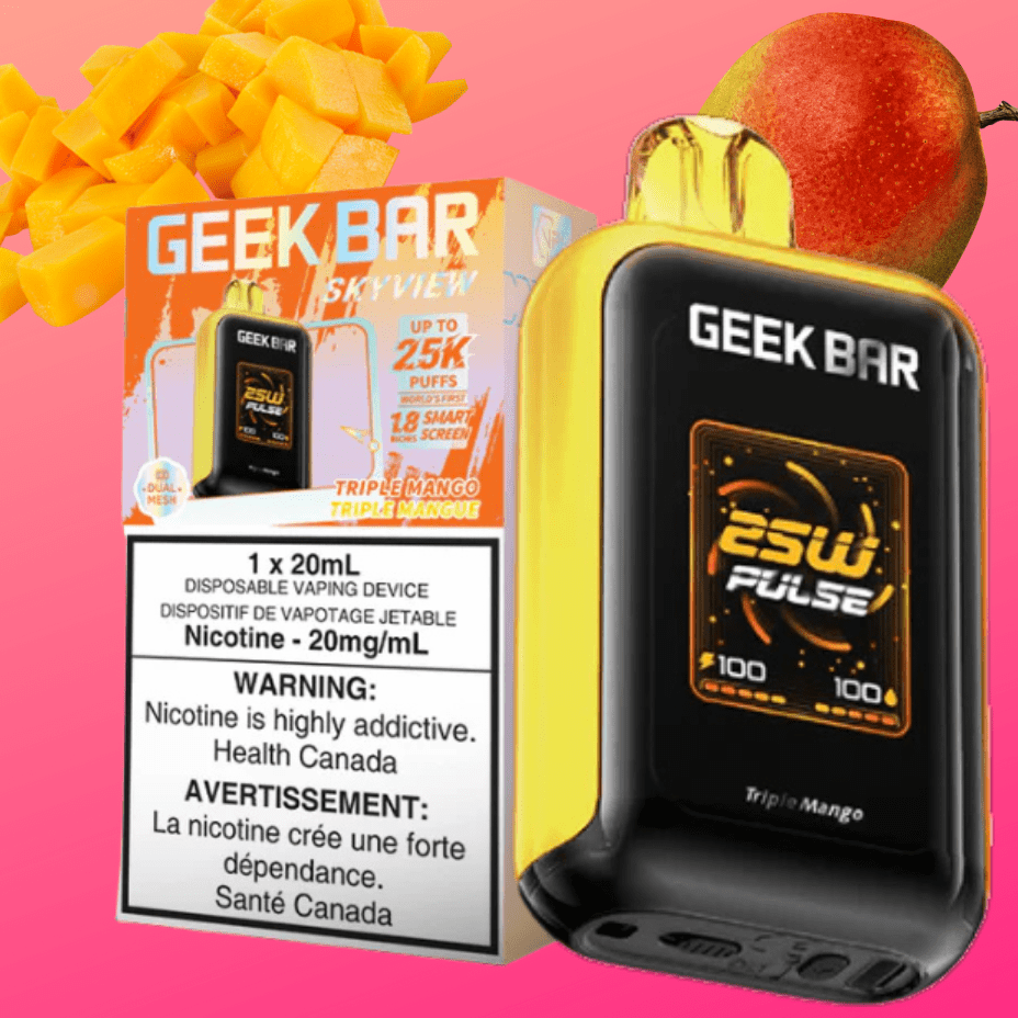 Geek Bar Skyview 25K Disposable Vape - Triple Mango 25000 Puffs / 20mg Morden Vape SuperStore and Cannabis Manitoba Canada