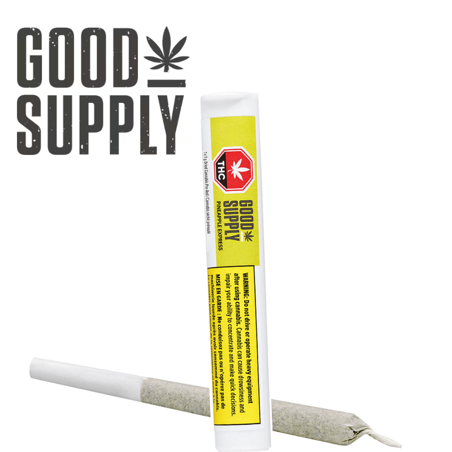 Good Supply Pineapple Express Sativa Pre-Roll-1x1g 1x1g Morden Vape SuperStore and Cannabis Manitoba Canada