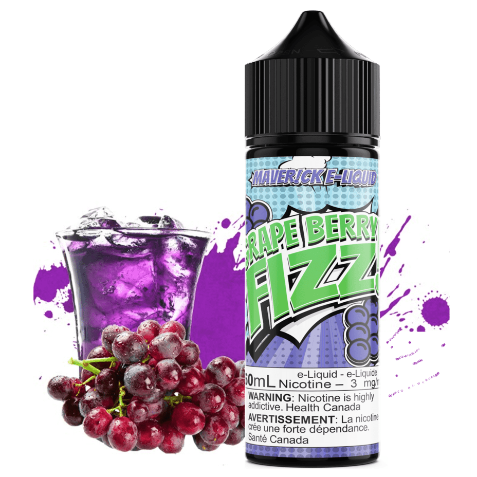 Grape Berry Fizz by Maverick E-Liquid 60ml / 3mg Morden Vape SuperStore and Cannabis Manitoba Canada