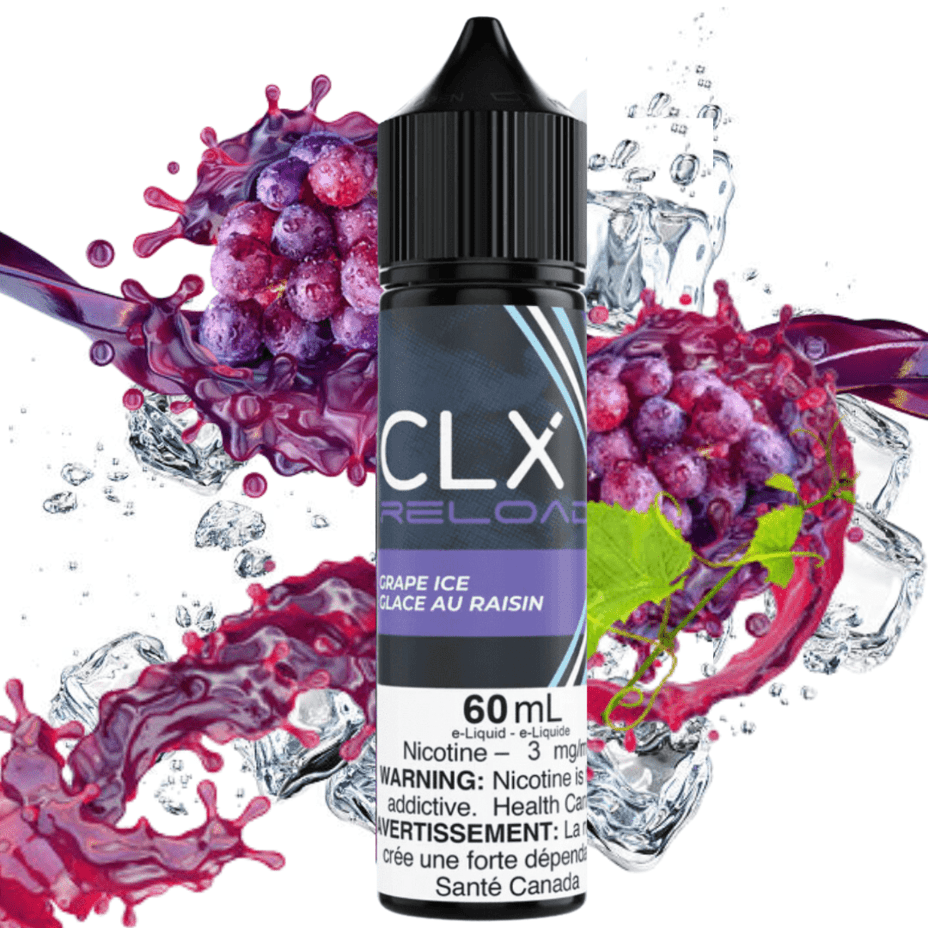 Grape Ice by CLX Reload E-liquid 3mg Morden Vape SuperStore and Cannabis Manitoba Canada