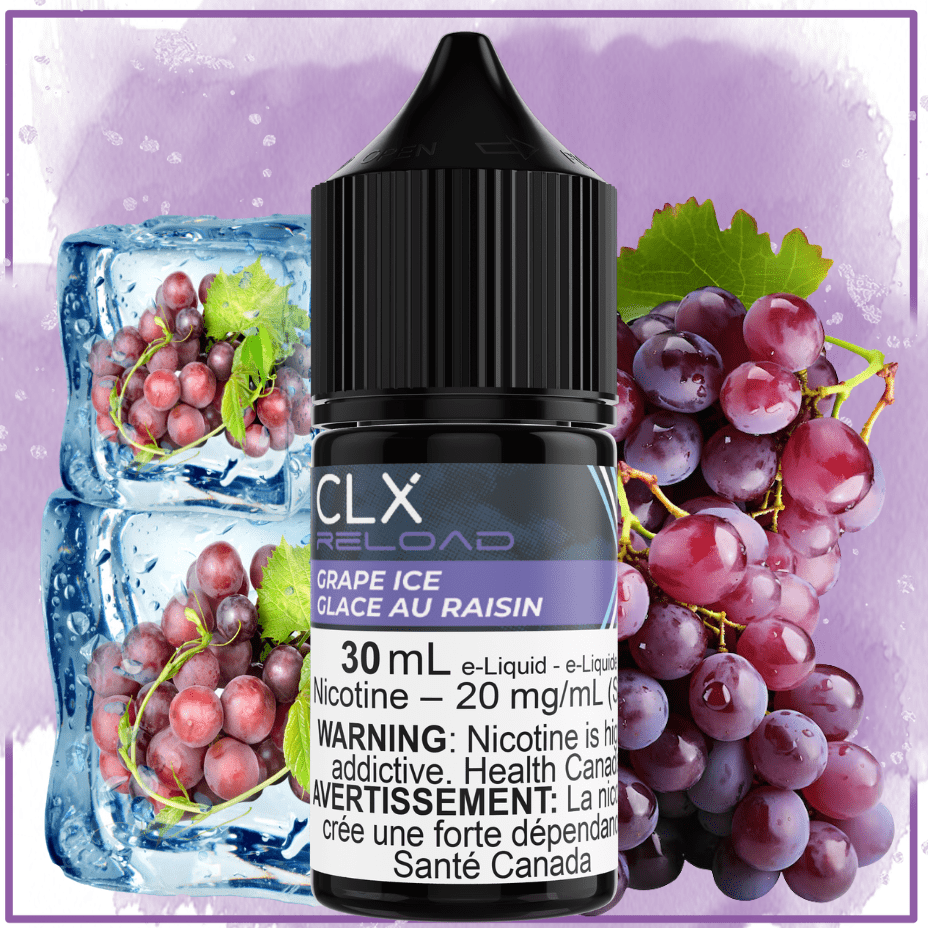 Grape Ice Salt by CLX Reload E-Liquid Morden Vape SuperStore and Cannabis Manitoba Canada