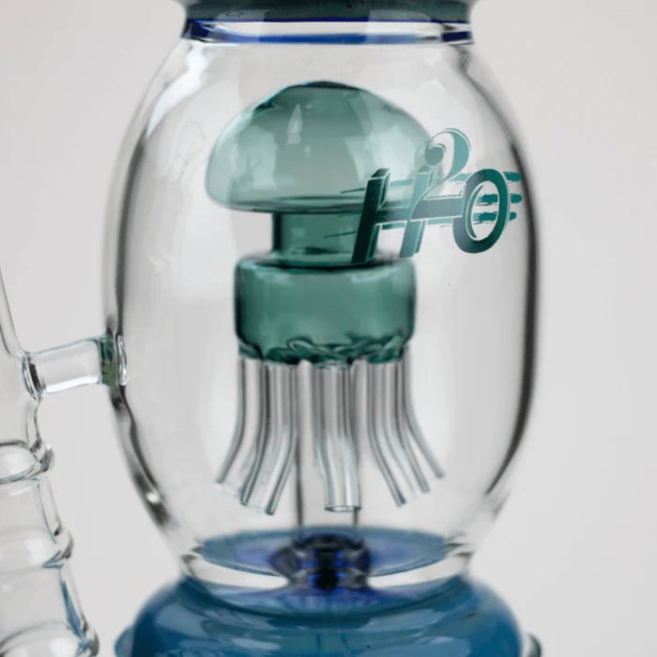 H2o Jelly Fish 7mm Percolator Bong-16" Morden Vape SuperStore and Cannabis Manitoba Canada