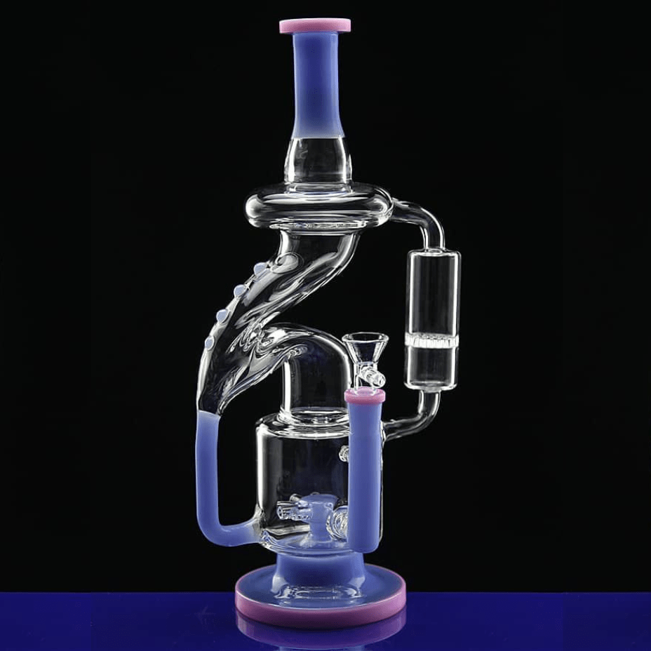 High Class Glass 7mm Maze Recycler Pink Morden Vape SuperStore and Cannabis Manitoba Canada