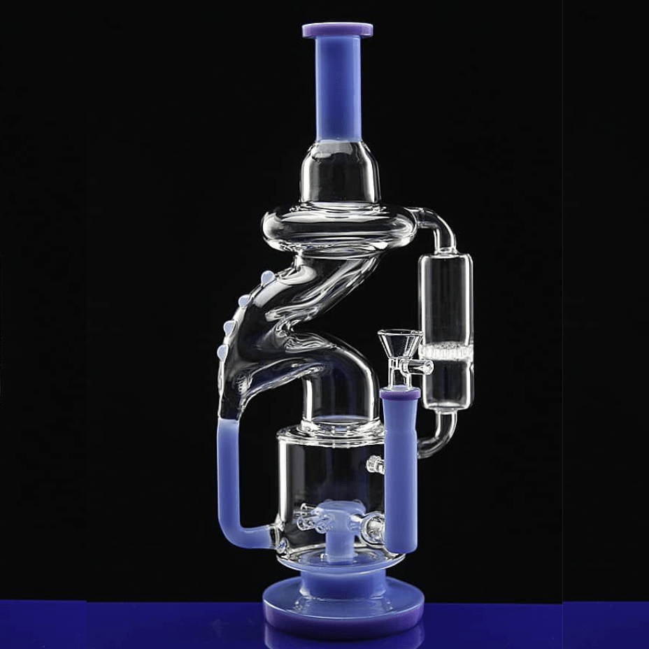 High Class Glass 7mm Maze Recycler Purple Morden Vape SuperStore and Cannabis Manitoba Canada