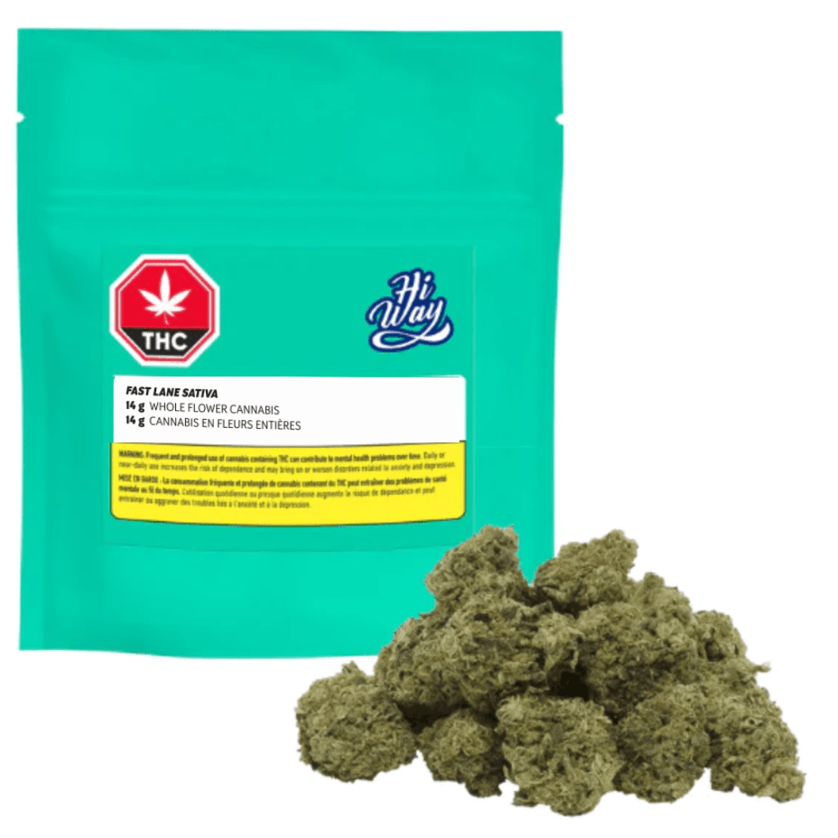 Hiway Fast Lane Sativa Flower-14g 14g Morden Vape SuperStore and Cannabis Manitoba Canada