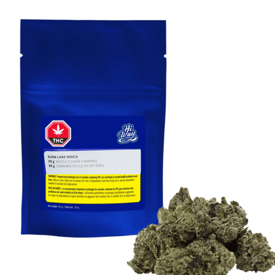 Hiway Slow Lane Indica Flower-28g 28g Morden Vape SuperStore and Cannabis Manitoba Canada