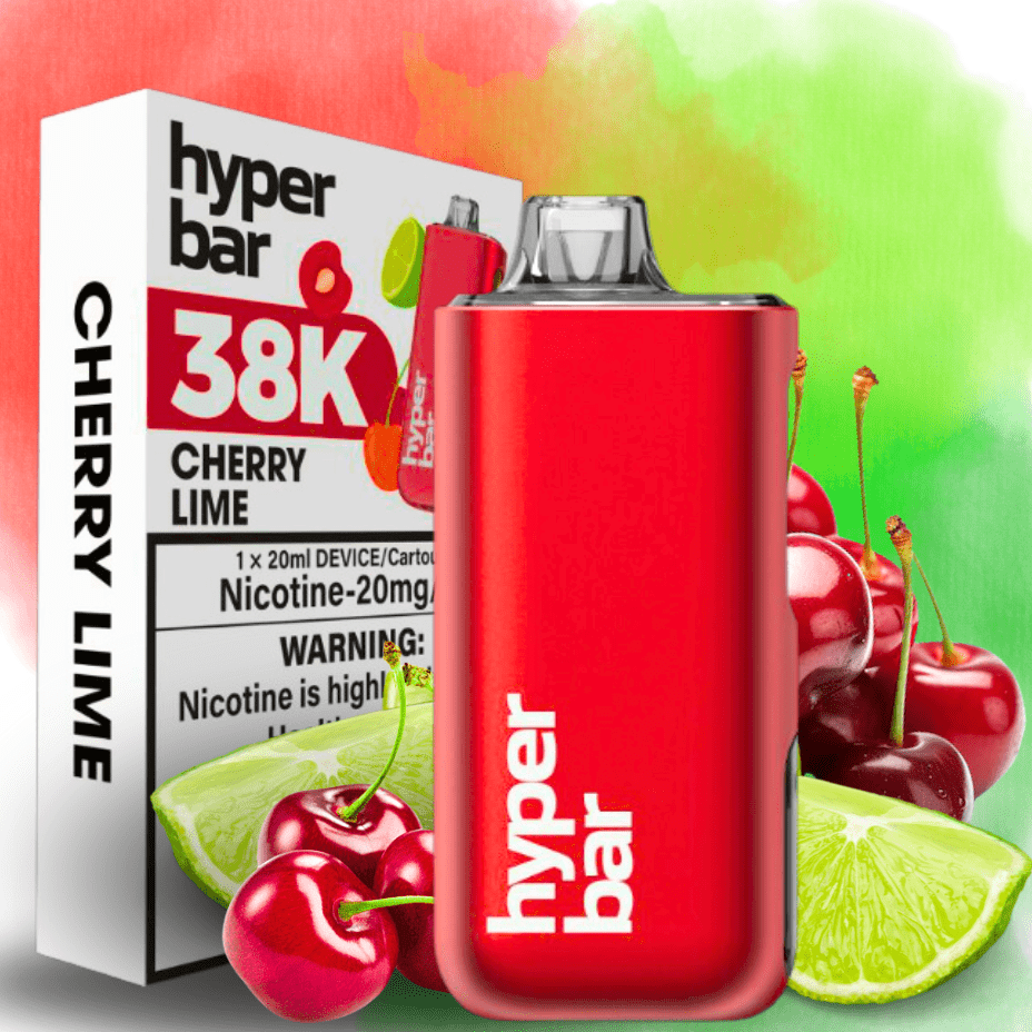 Hyper Bar BE38000 Disposable Vape-Cherry Lime 38000 Puffs / 20mg Morden Vape SuperStore and Cannabis Manitoba Canada