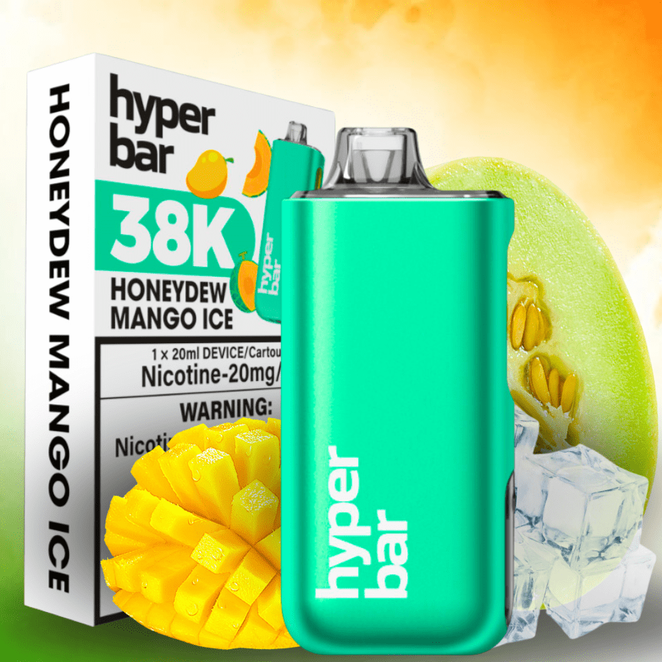 Hyper Bar BE38000 Disposable Vape-Honeydew Mango Ice 38000 Puffs / 20mg Morden Vape SuperStore and Cannabis Manitoba Canada