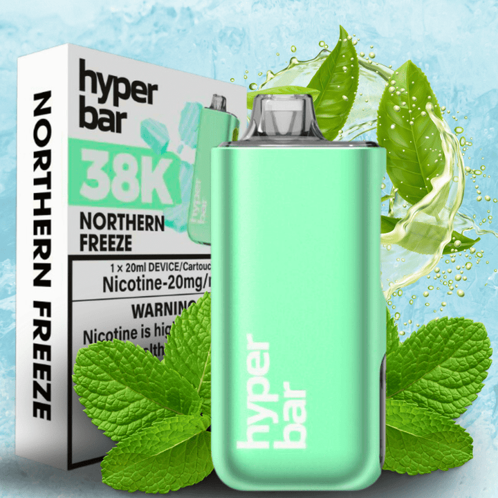 Hyper Bar BE38000 Disposable Vape-Northern Freeze 38000 Puffs / 20mg Morden Vape SuperStore and Cannabis Manitoba Canada