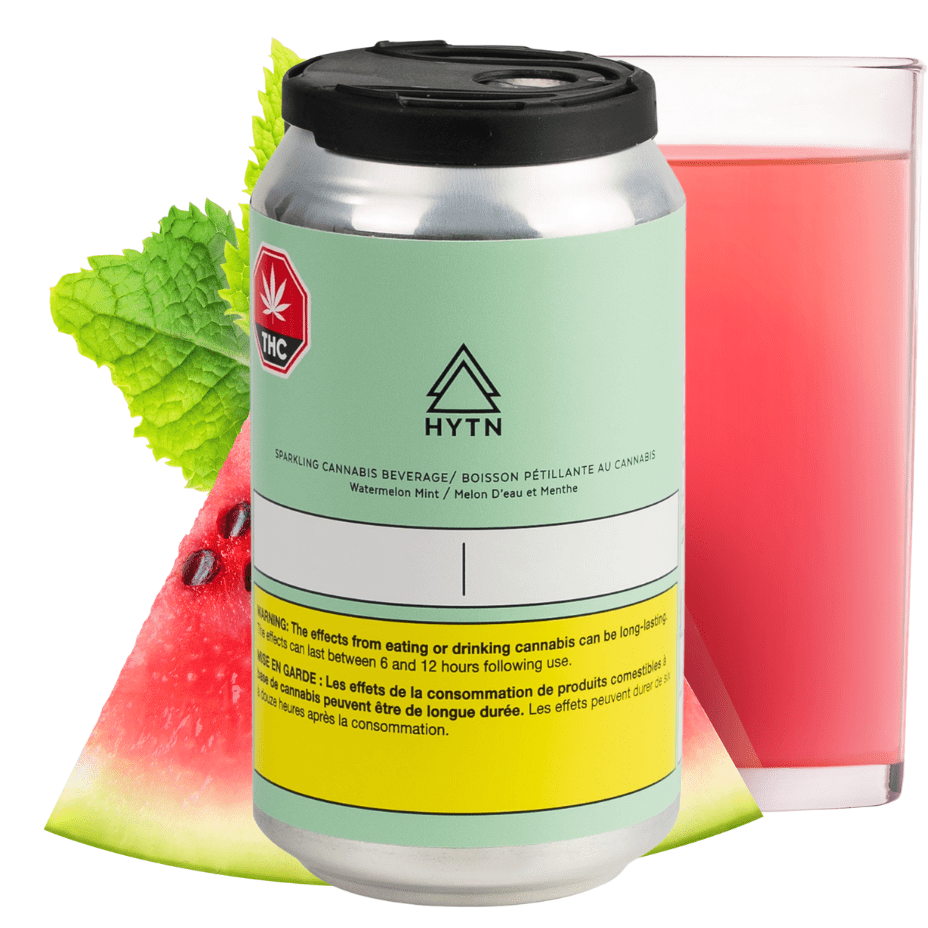 Hytn Watermelon Mint THC Infused Beverage-355ml 355ml Morden Vape SuperStore and Cannabis Manitoba Canada