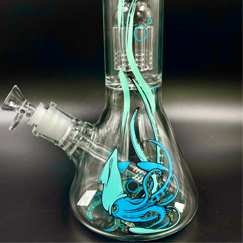 Infyniti Untamed 7mm Squid Beaker w/ Tree Perc  14" Morden Vape SuperStore and Cannabis Manitoba Canada