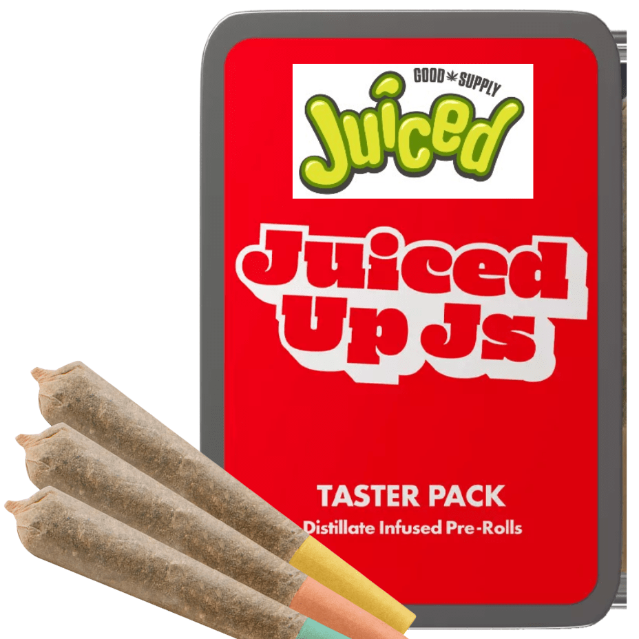 Juiced Up Js Distillate Infused Taster Pack Pre-Rolls-3x0.5g 3x0.5g Morden Vape SuperStore and Cannabis Manitoba Canada