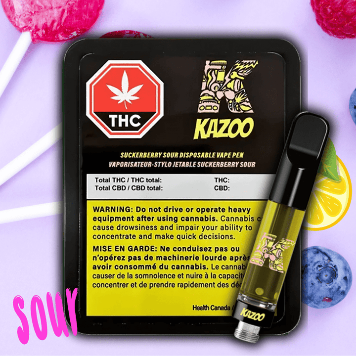 Kazoo Suckerberry Sour Hybrid Cartridge-1g 1g Morden Vape SuperStore and Cannabis Manitoba Canada