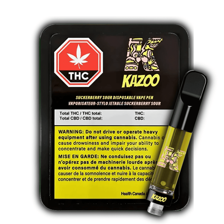 Kazoo Suckerberry Sour Hybrid Cartridge-1g 1g Morden Vape SuperStore and Cannabis Manitoba Canada