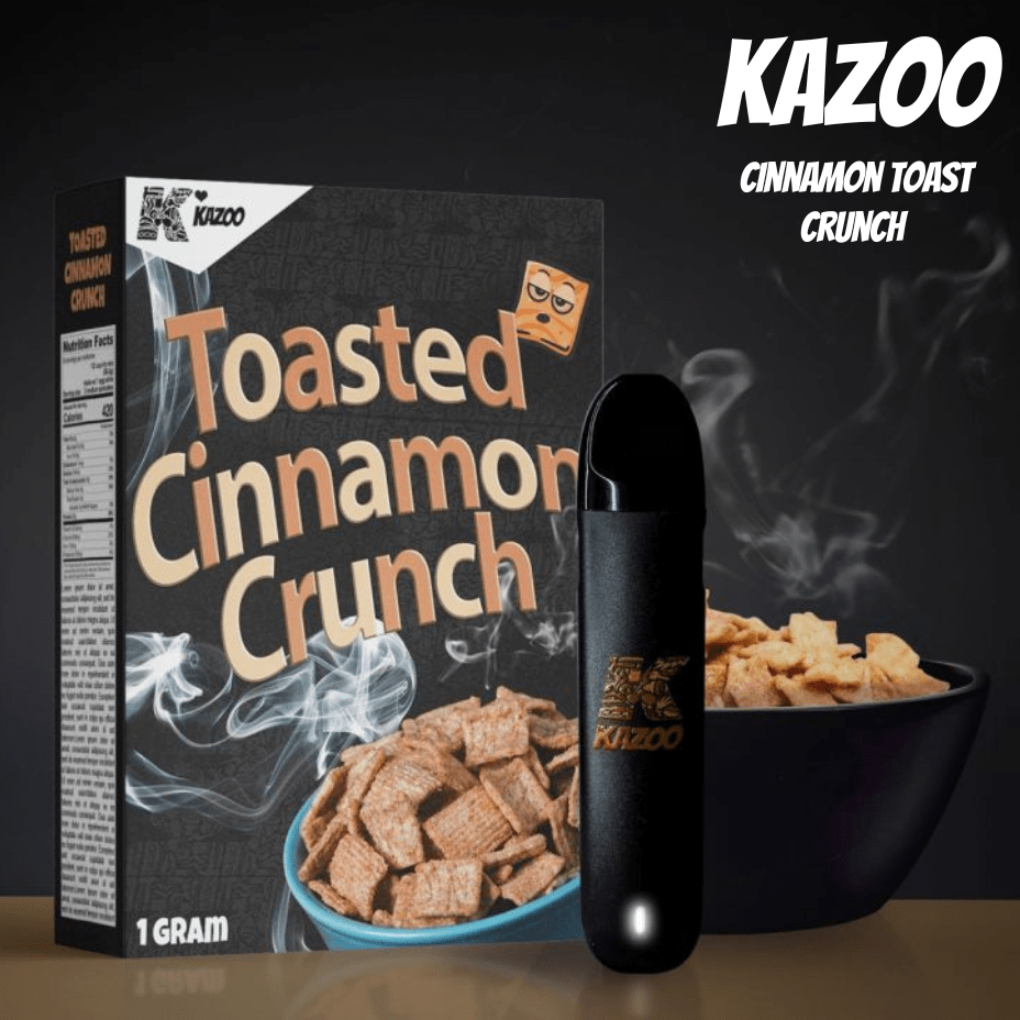 Kazoo Toasted Cinnamon Crunch Hybrid Disposable-1g Morden Vape SuperStore and Cannabis Manitoba Canada