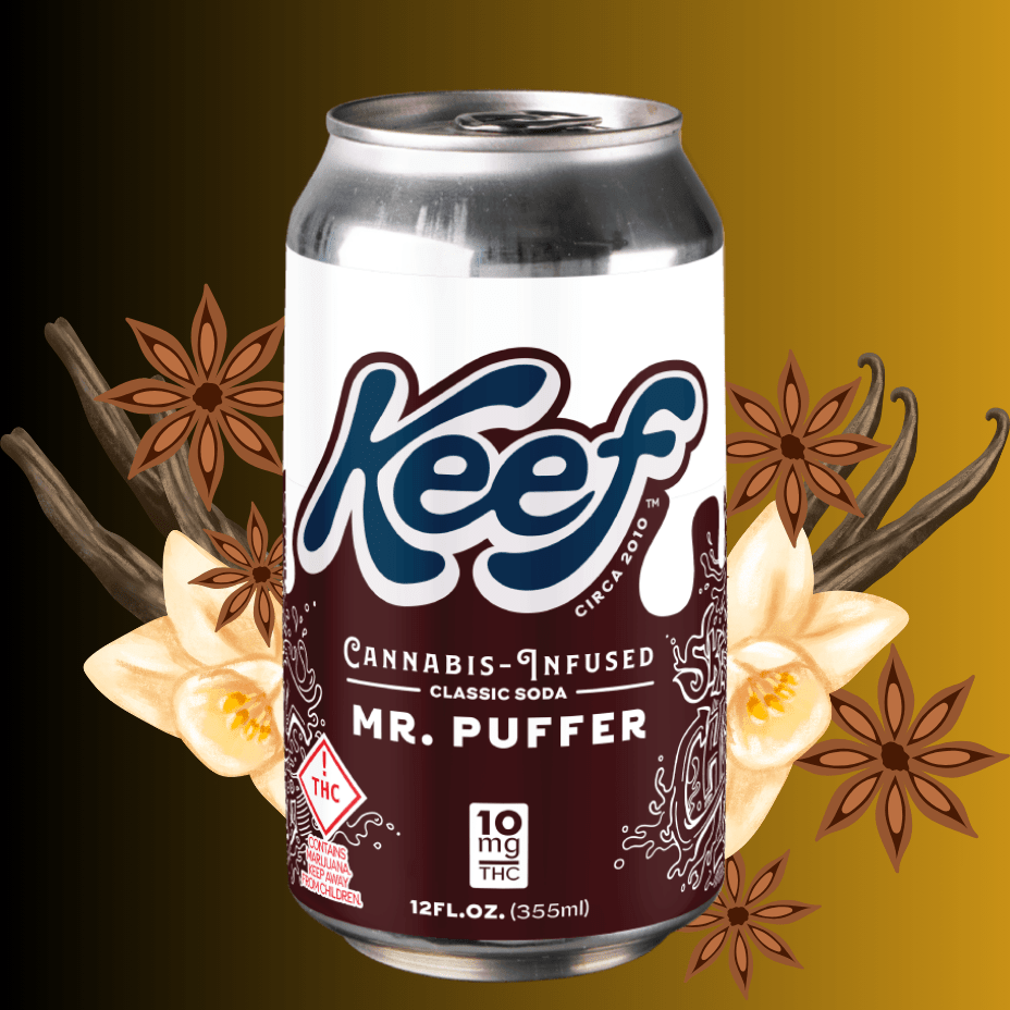 Keef Mr. Puffer Soda THC Infused Beverage-355ml Morden Vape SuperStore and Cannabis Manitoba Canada