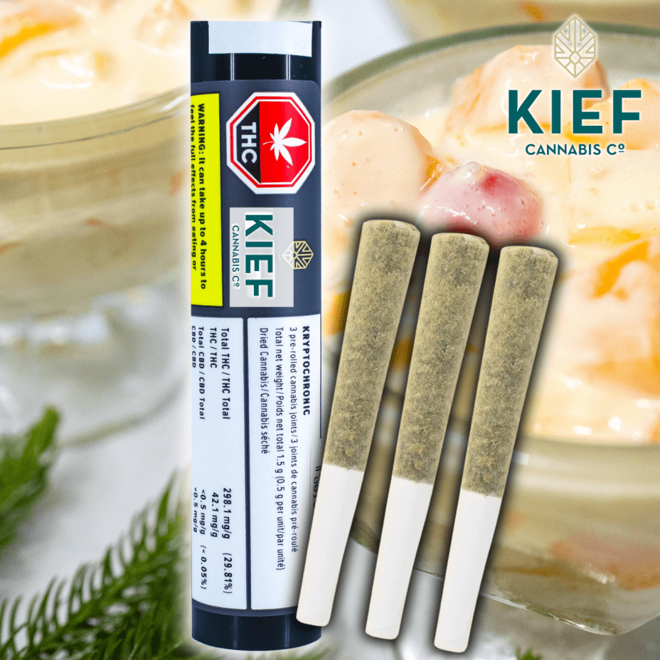 Kief Cannabis Kryptochronic Indica Pre-rolls 3x0.5g 3x0.5g Morden Vape SuperStore and Cannabis Manitoba Canada