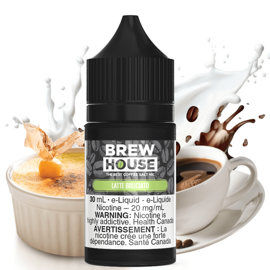 Latte Bruciato Salt by Brew House E-liquid Morden Vape SuperStore and Cannabis Manitoba Canada