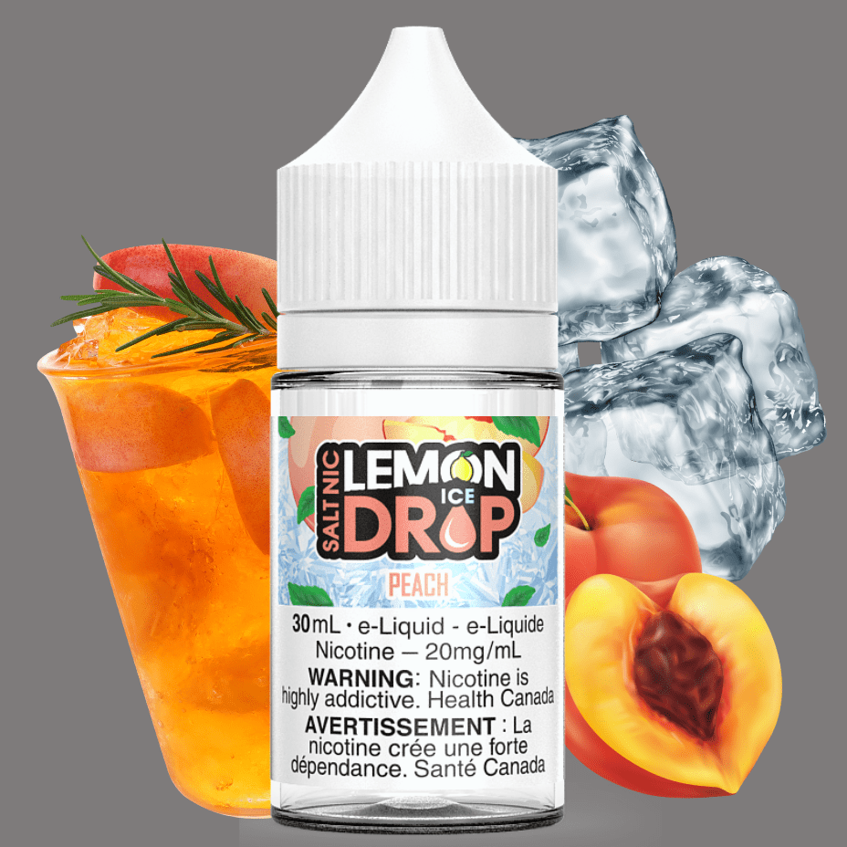 Lemon Drop Salt - Peach Ice 30ml 30ml / 12mg Morden Vape SuperStore and Cannabis Manitoba Canada