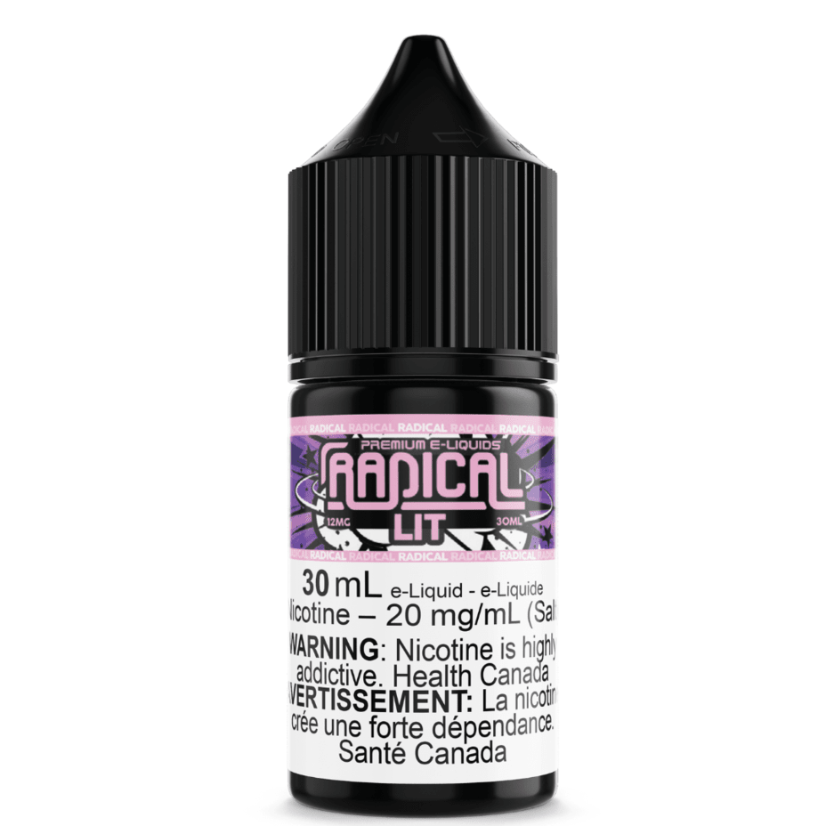 Lit Salt Nic by Radical E-liquid 30ml / 12mg Morden Vape SuperStore and Cannabis Manitoba Canada