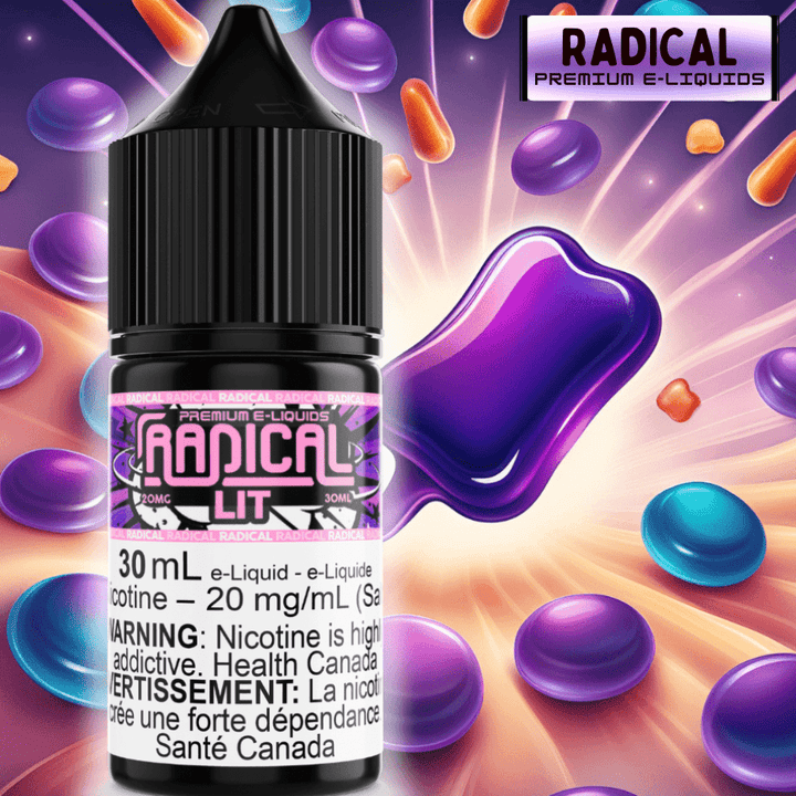 Lit Salt Nic by Radical E-liquid Morden Vape SuperStore and Cannabis Manitoba Canada