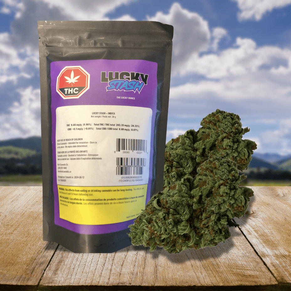 Lucky Stash The Lucky Ounce Sativa Flower-28g Morden Vape SuperStore and Cannabis Manitoba Canada