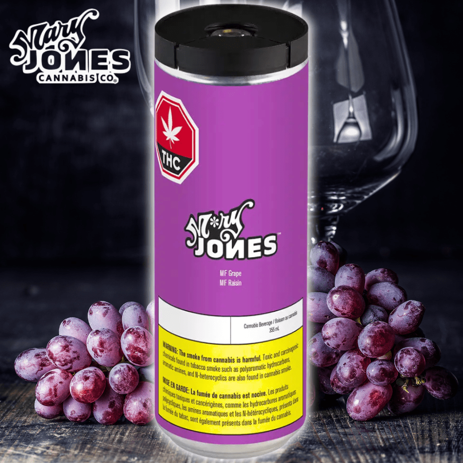 M*ry Jones MF Grape THC Infused Beverage-355ml 355ml Morden Vape SuperStore and Cannabis Manitoba Canada