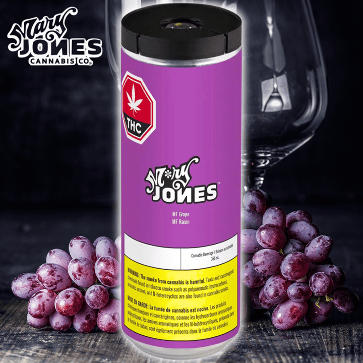 M*ry Jones MF Grape THC Infused Beverage-355ml 355ml Morden Vape SuperStore and Cannabis Manitoba Canada